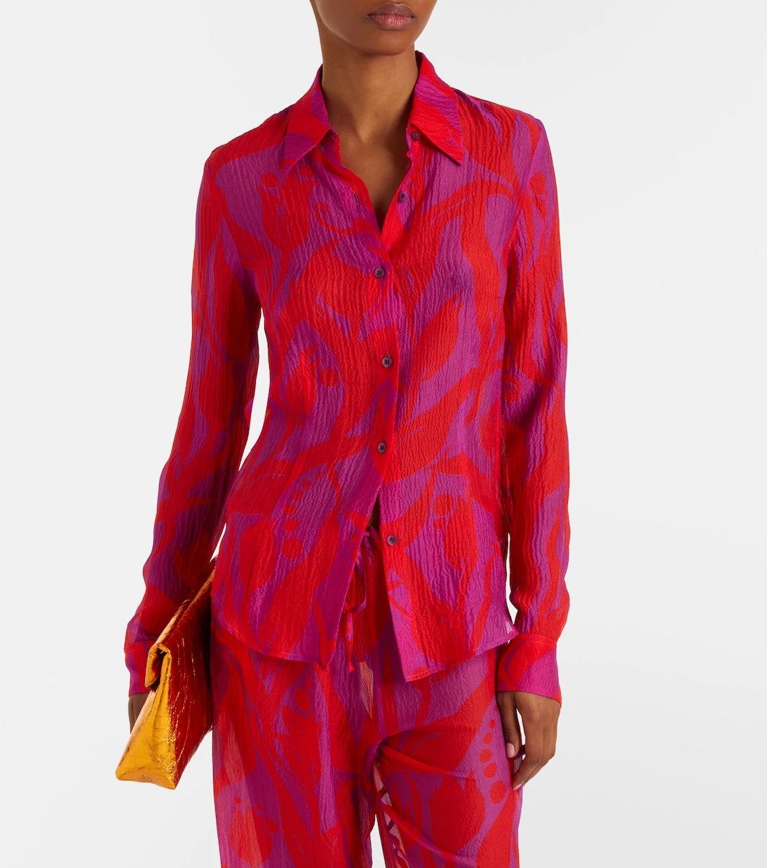 Dries Van Noten - Cloudy printed silk shirt