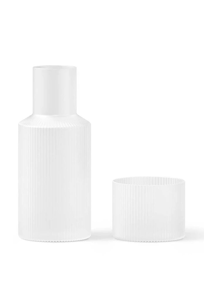 Гарафа с чаша ferm LIVING Ripple Small Carafe Set 500 ml / 200 ml.