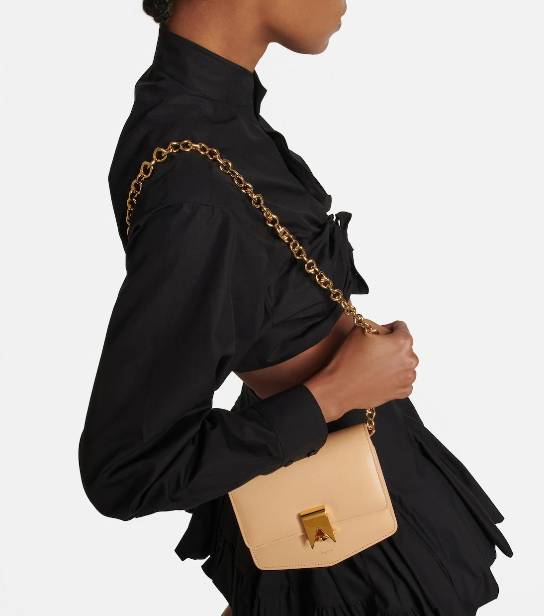 Alaïa - Le Papa Small leather crossbody bag