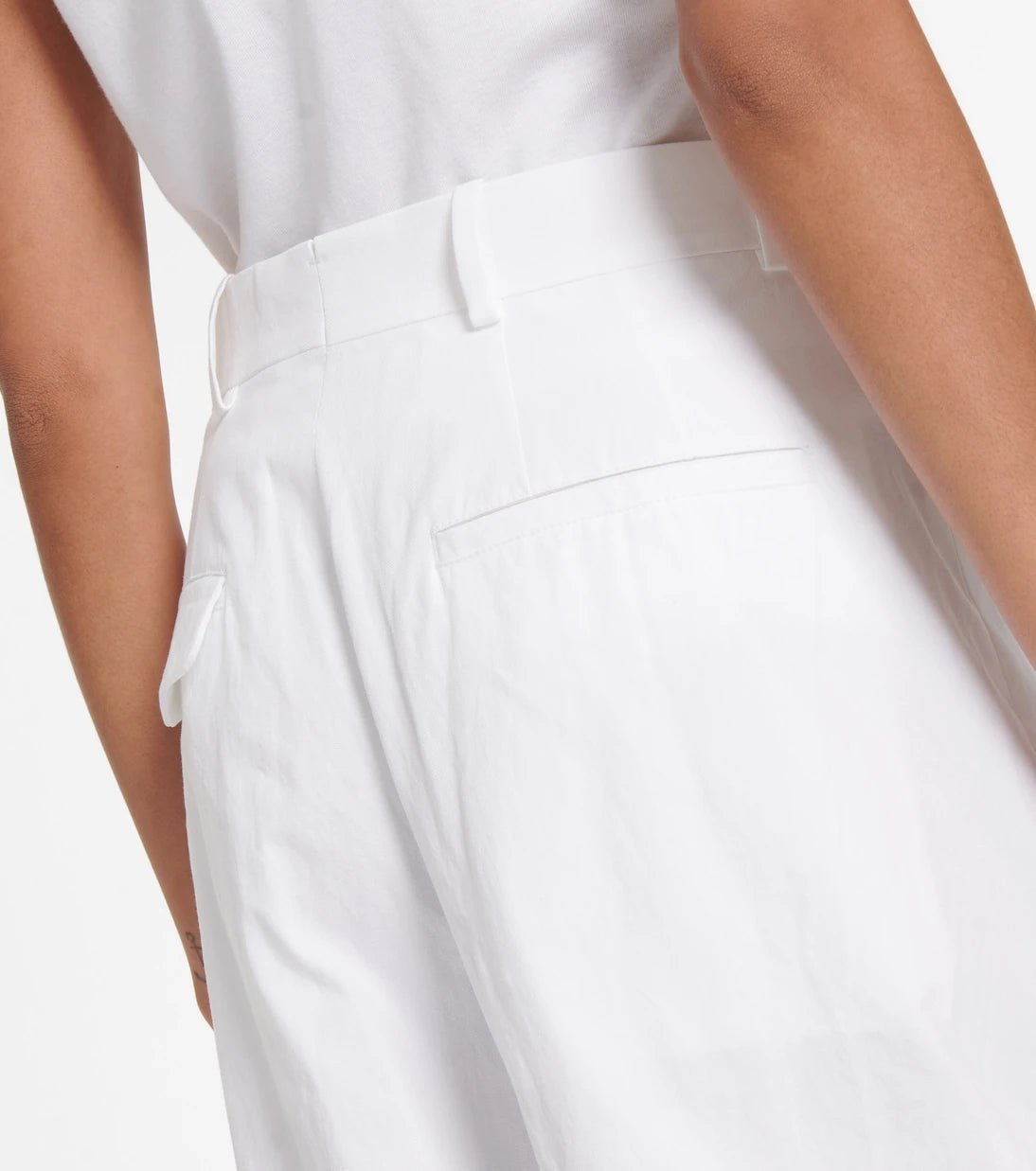 Ann Demeulemeester - بنطال Dorothee قماشي واسع الساقين من القطن