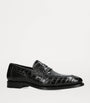 Crocodile Skin Duke Penny Loafers