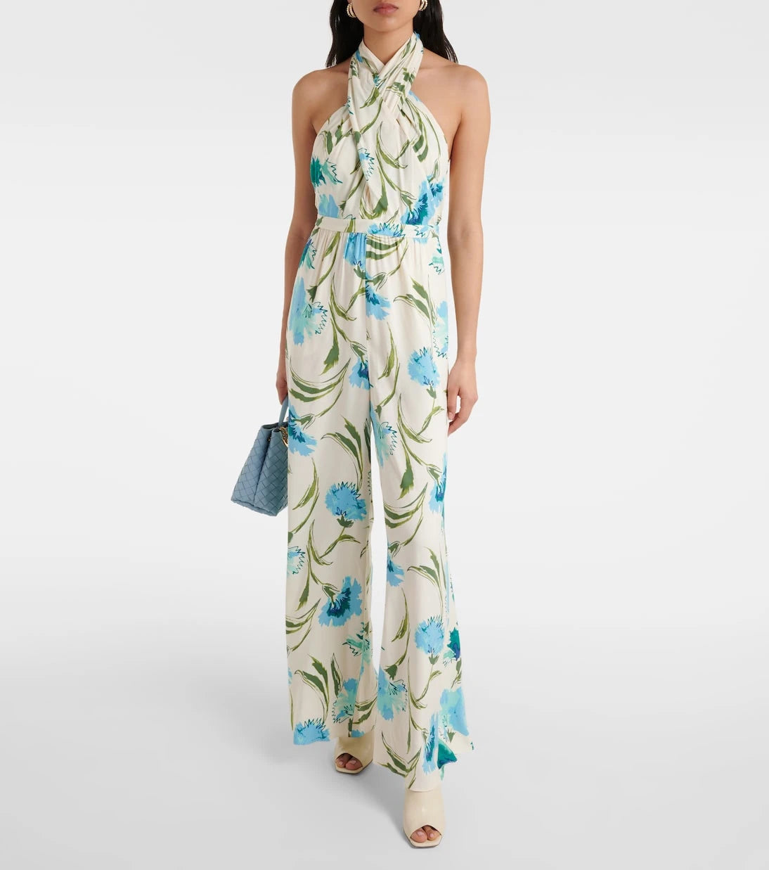Diane von Furstenberg - Cort floral halterneck jumpsuit