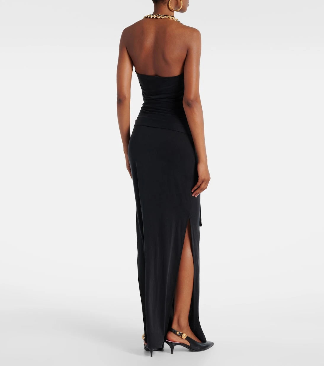 Balmain - Draped gathered gown