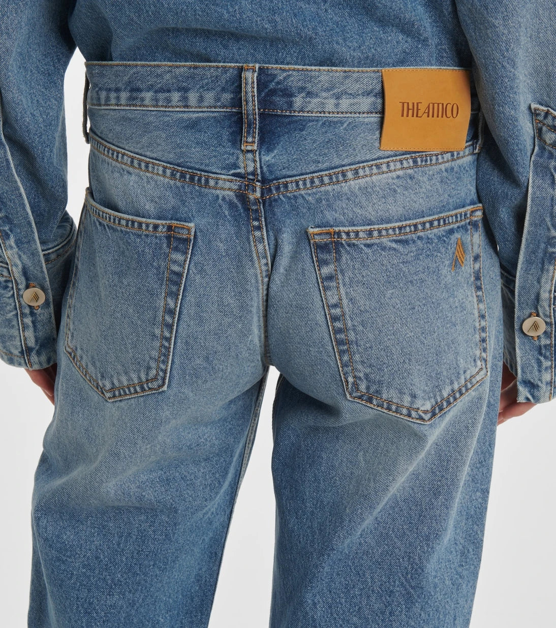 The Attico - Mid-rise straight jeans