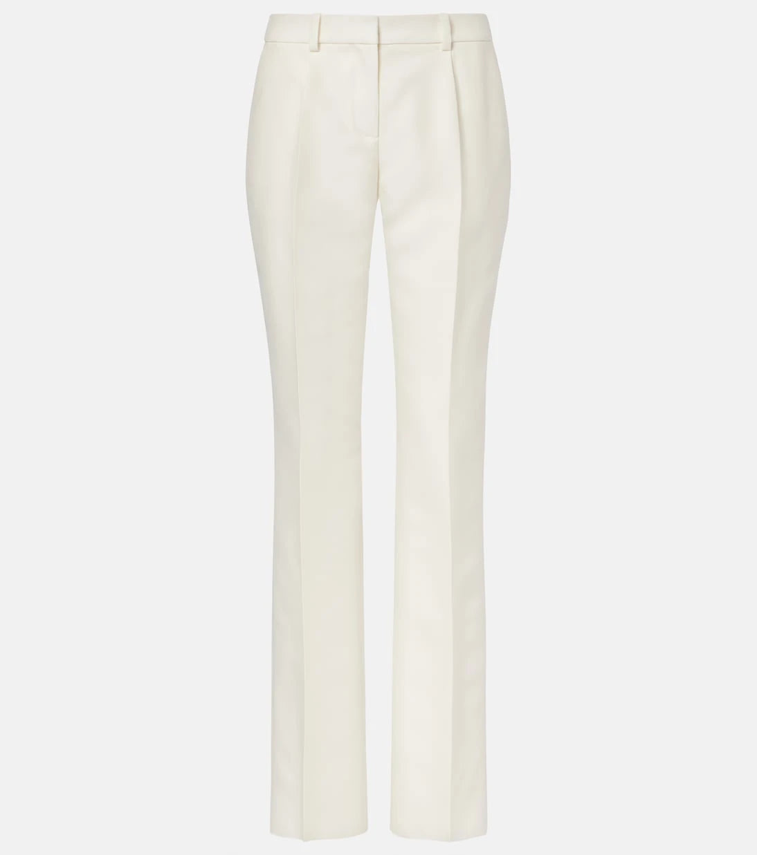 Balenciaga - Yün ve ipek dar kesim pantolon