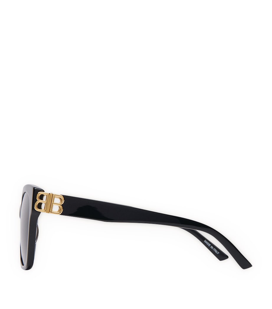 Balenciaga Black BB' Dynasty Square Sunglasses