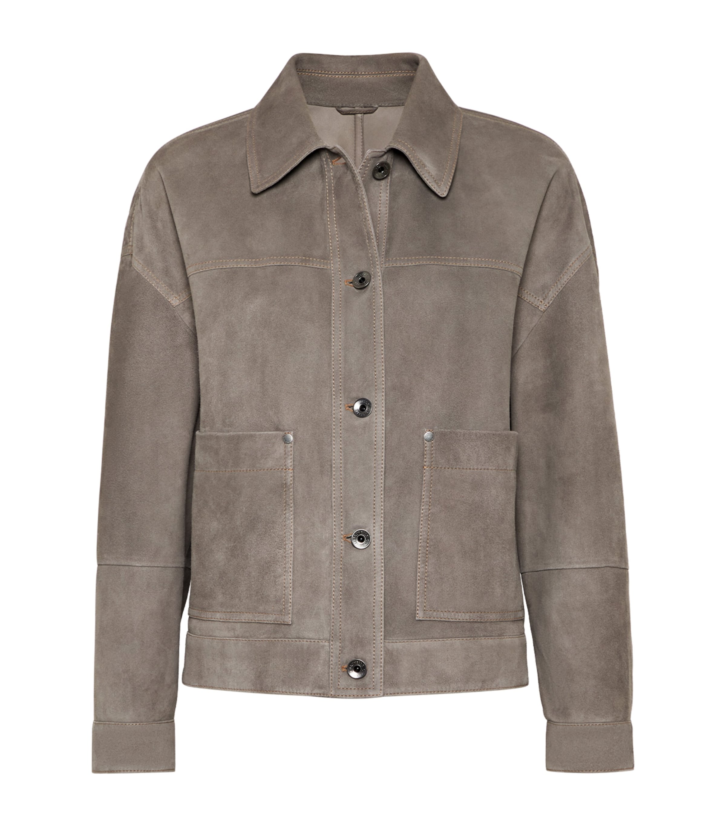 Brunello Cucinelli Brown Couture Suede Jacket