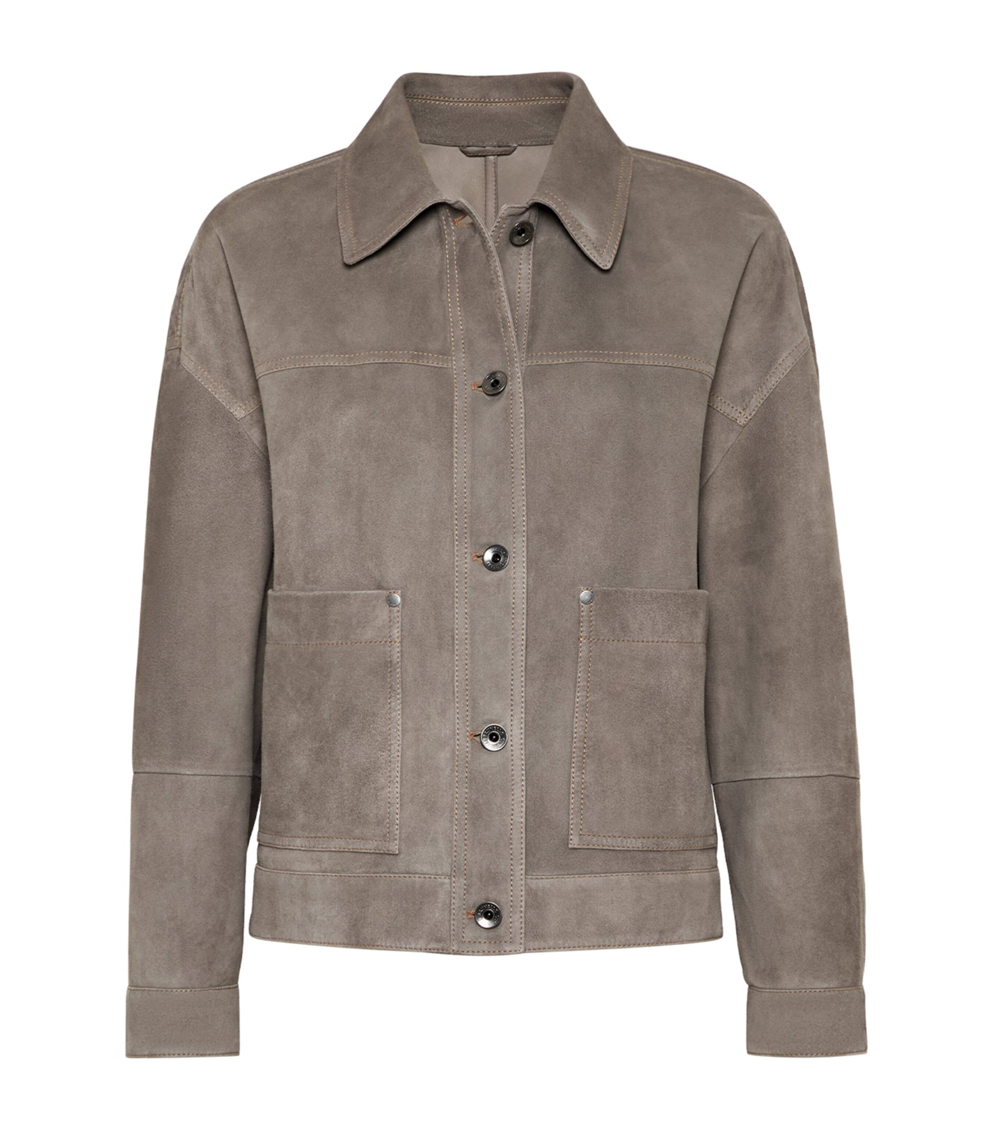 Brunello Cucinelli Brown Couture Suede Jacket