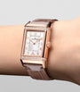 Jaeger-LeCoultre Pink Gold and Diamond Reverso Classic Duetto Watch 24.4mm