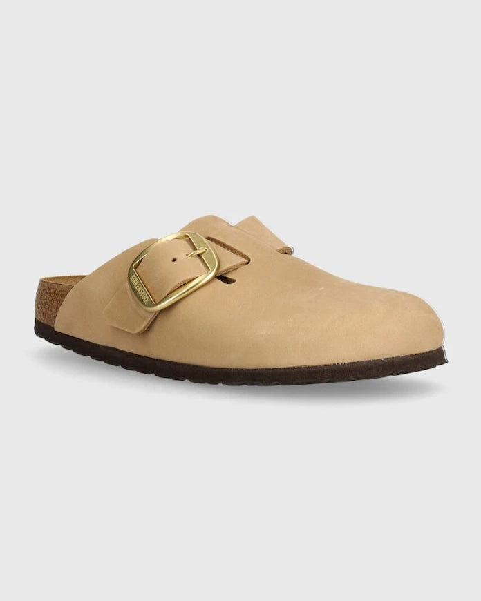 Чехли от набук Birkenstock Boston Big Buckle
