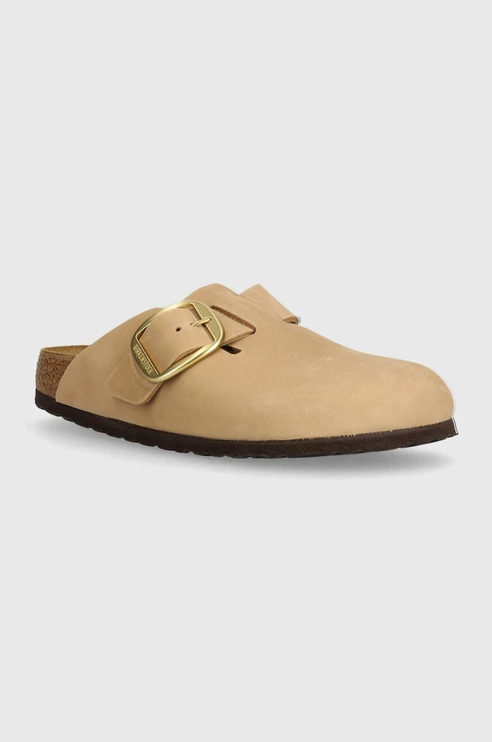 Чехли от набук Birkenstock Boston Big Buckle