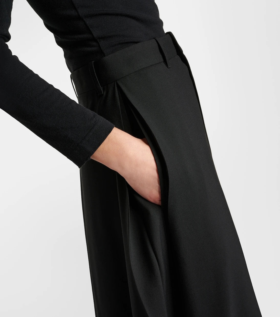 Balenciaga - Hybrid wool skirt with pants