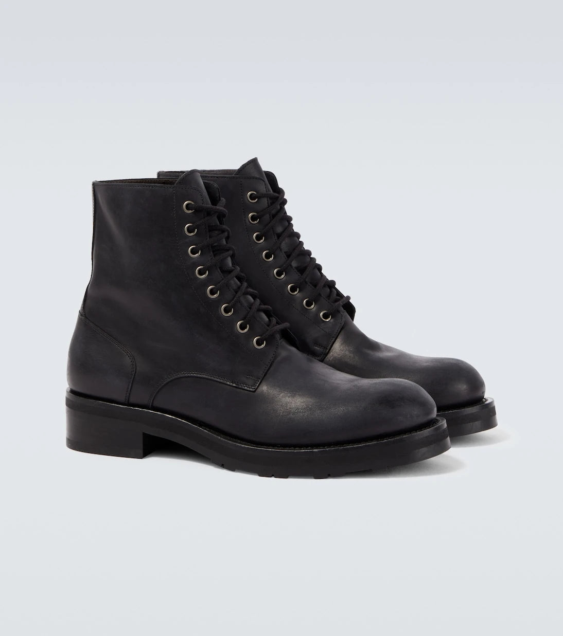 The Row - Leather combat boots