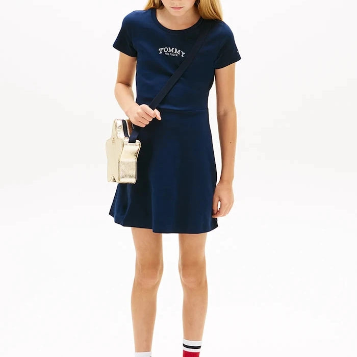 Детска памучна рокля Tommy Hilfiger