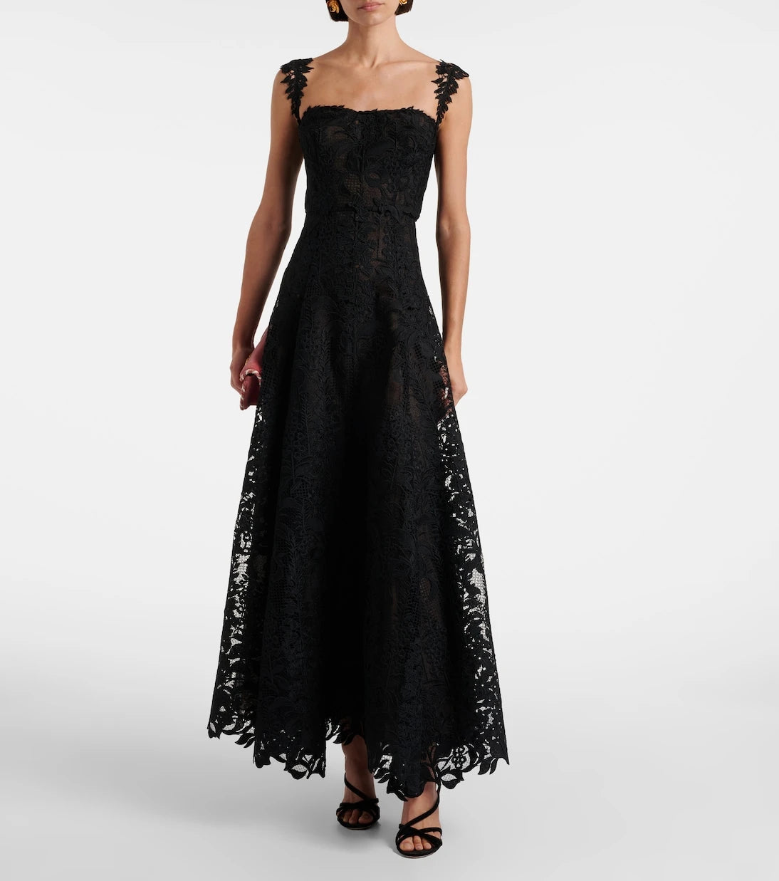 Oscar de la Renta - Guipure lace bustier gown
