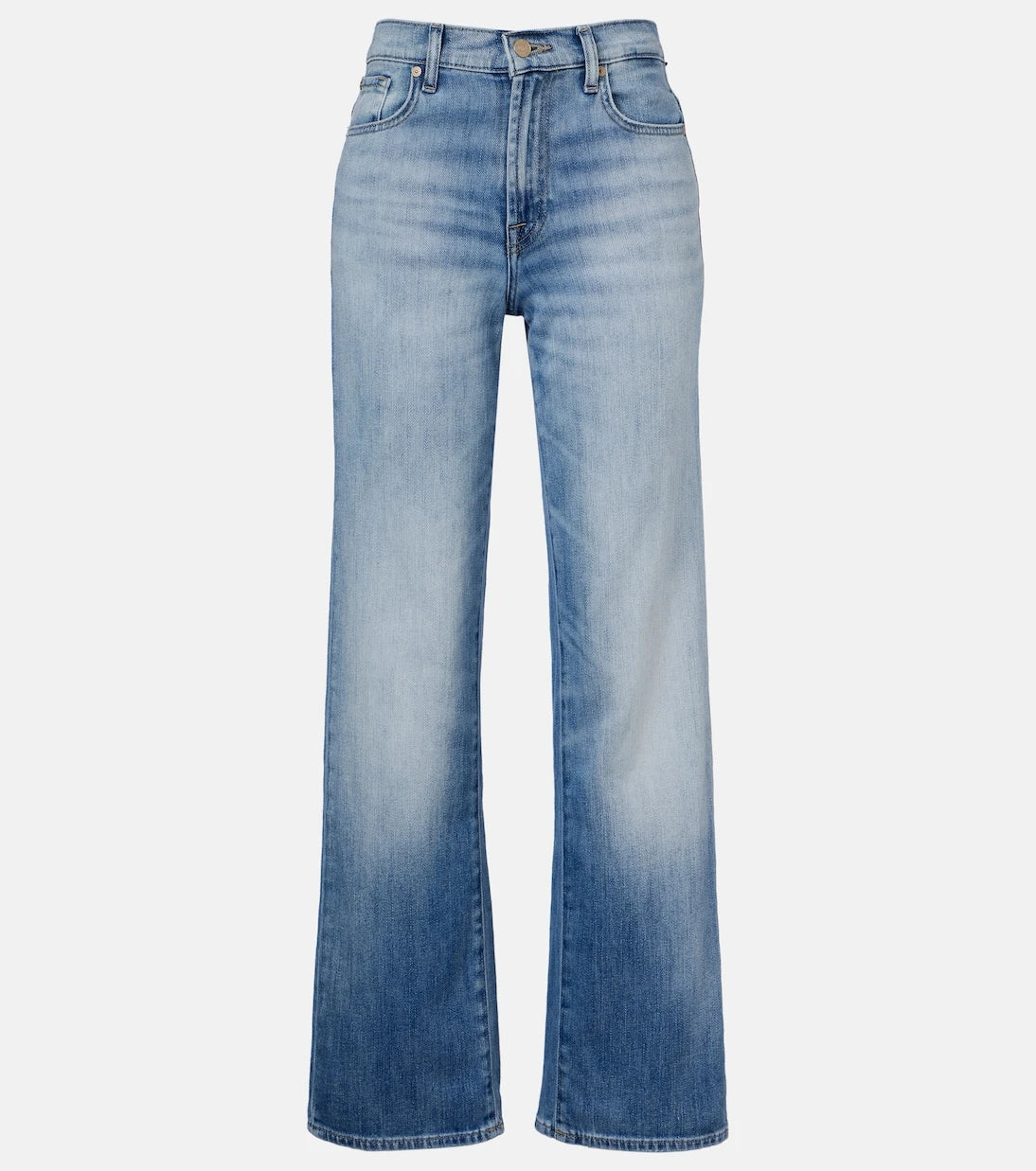 7 For All Mankind - بنطلون جينز بقصة مستقيمة "ستوفبايب"