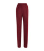 Max Mara Red Camelwool Straight Trousers