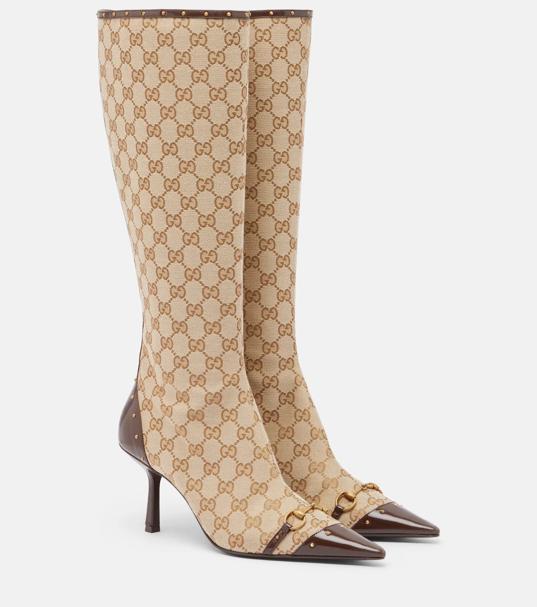 Gucci - Savoy GG canvas knee-high boots