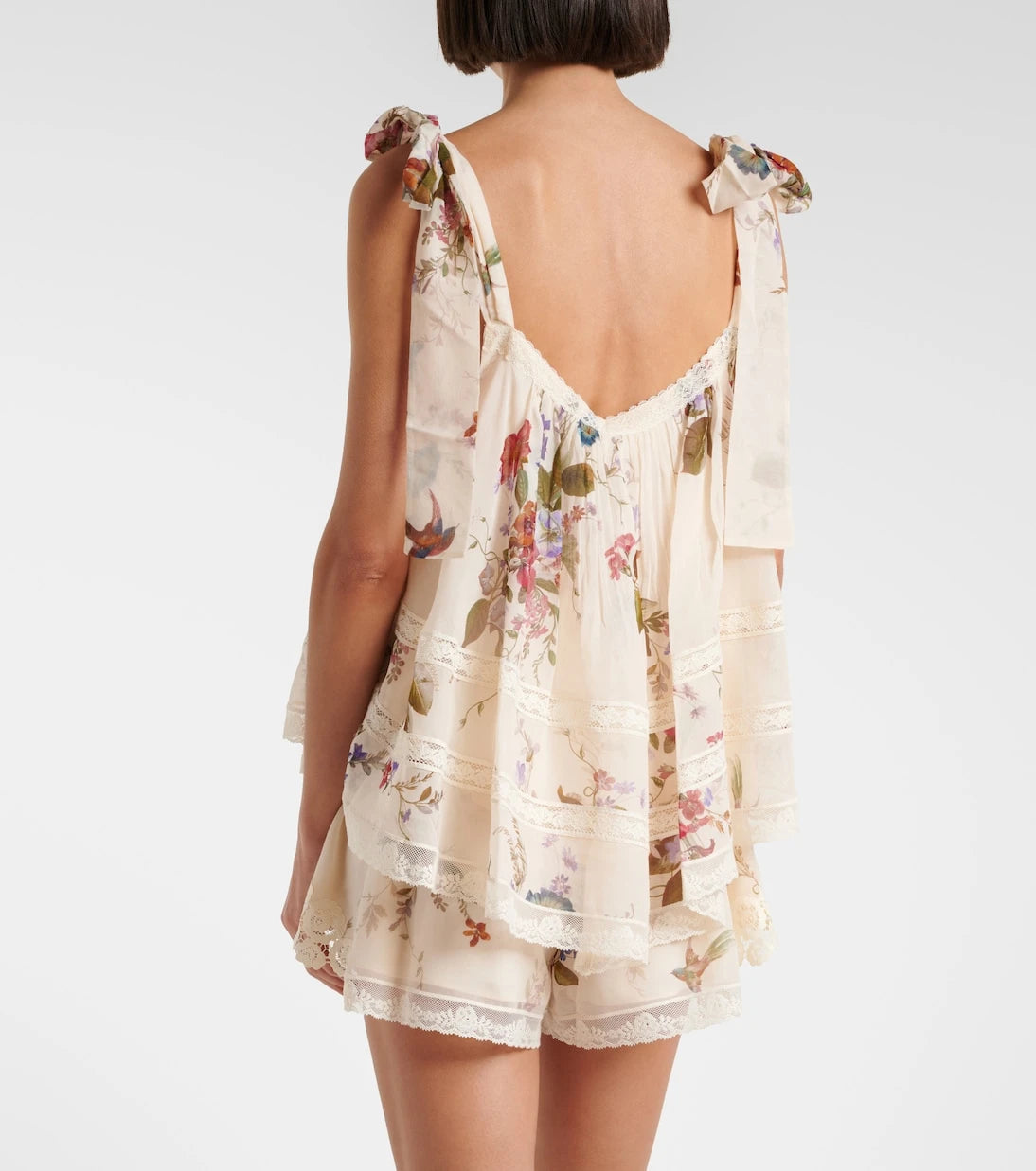 Zimmermann - Patience floral cotton and silk top