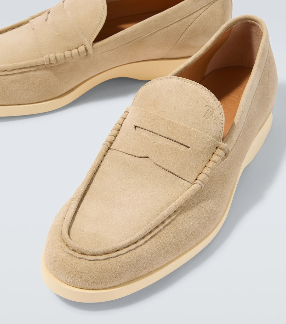 Tod's - Suede penny loafers