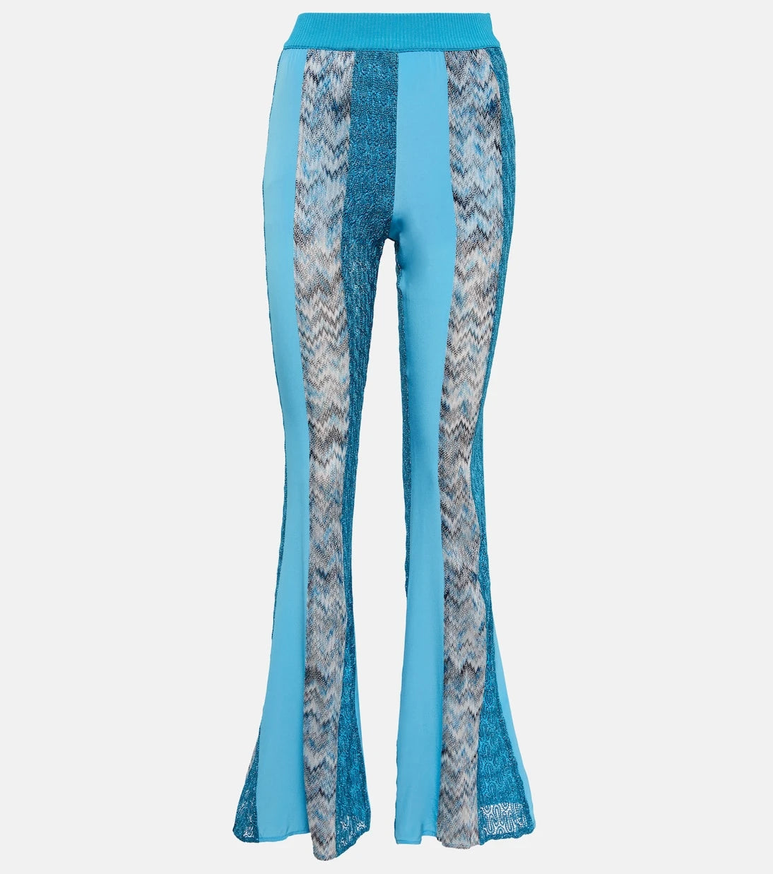 Missoni - Zig-zag knit patchwork pants