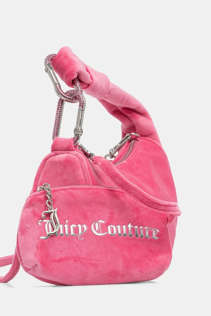 Juicy Couture kadife kadın hobo çanta Blossom