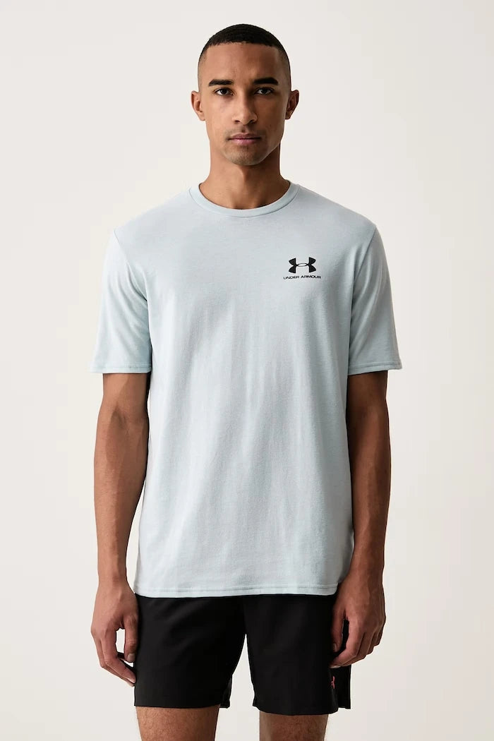 Pamuklu Erkek Antrenman Tişörtü SPORTSTYLE LEFT CHEST