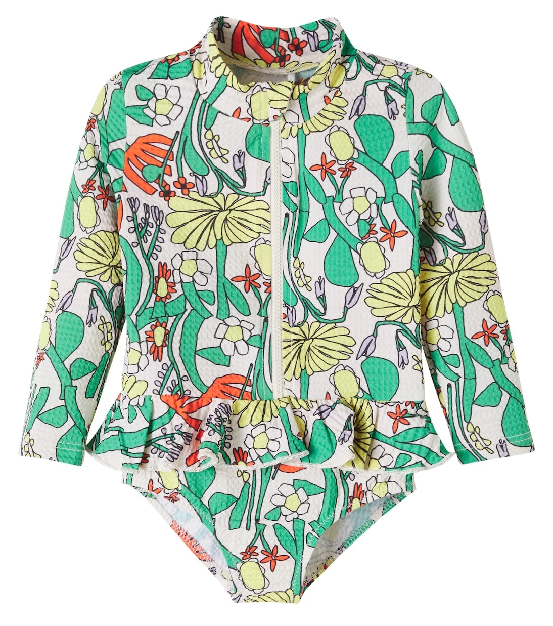 Bobo Choses - Baby Color Herbalist ruffled swimsuit