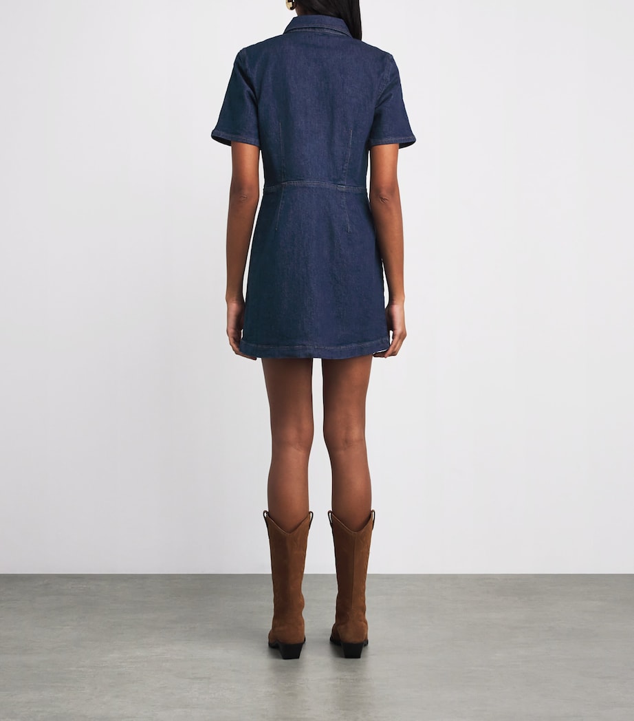PAIGE Blue Denim Clementine Mini Dress
