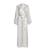 Bocan White Lace-Trim Charlotte Long Robe