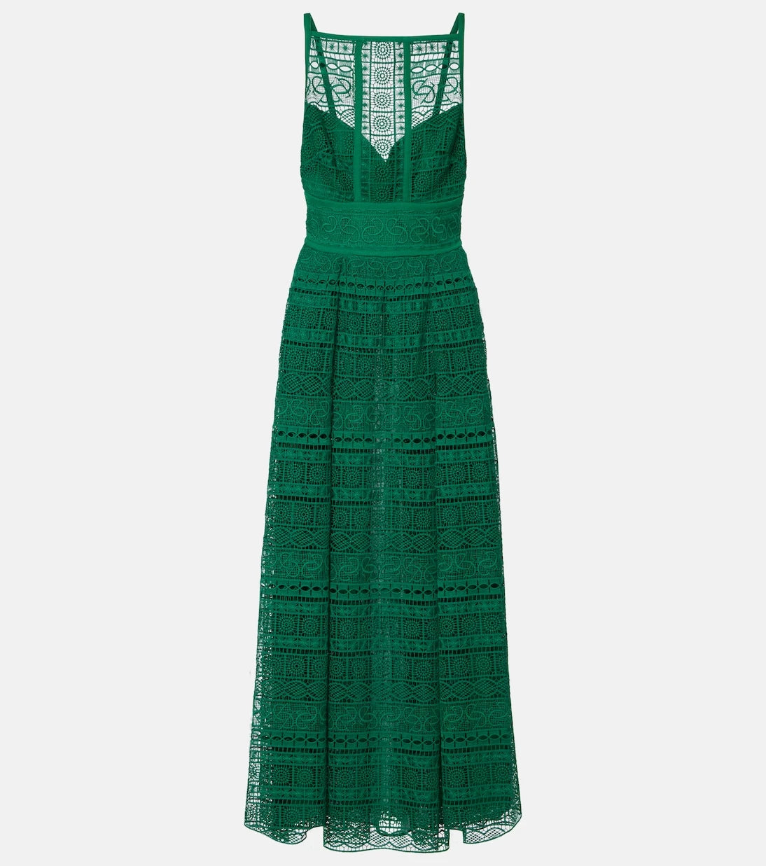Elie Saab - Macramé midi dress