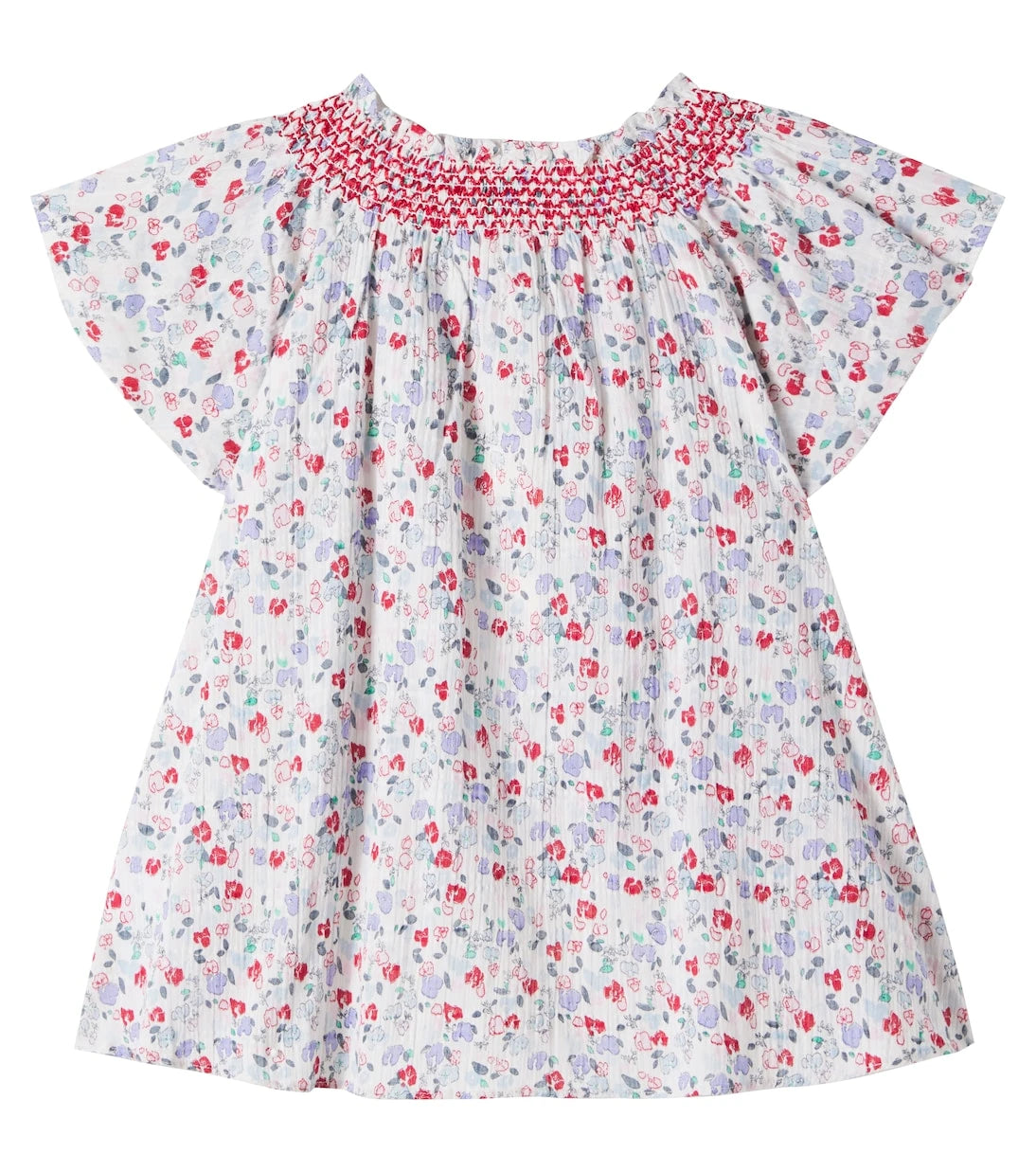 Bonton - Baby Hazelnut floral cotton dress