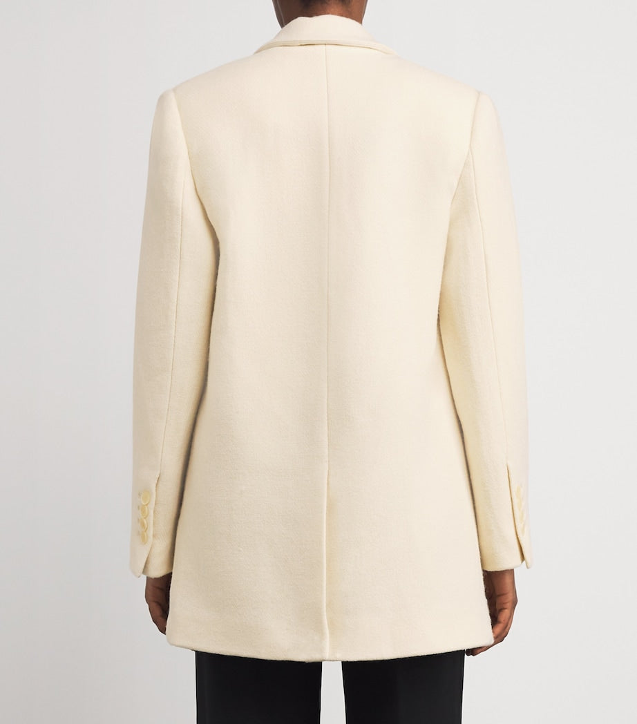 White Wool Atrium Coat