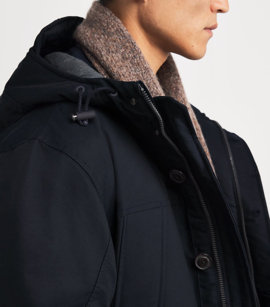 RLX Ralph Lauren Navy Down-Filled Lennox Parka Coat