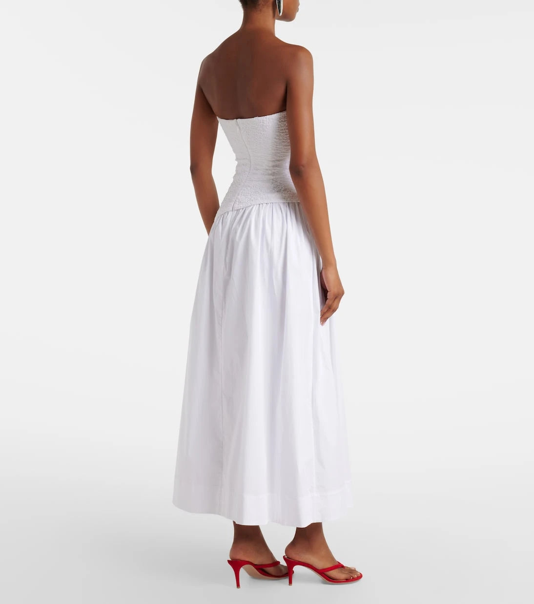 Staud - Nia cotton midi dress