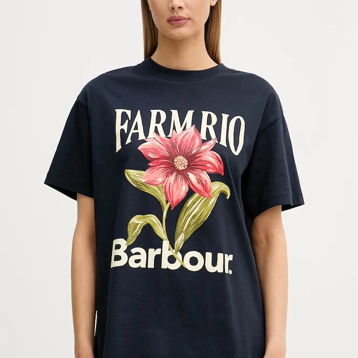 Barbour тениска дамска от памук x Farm Rio