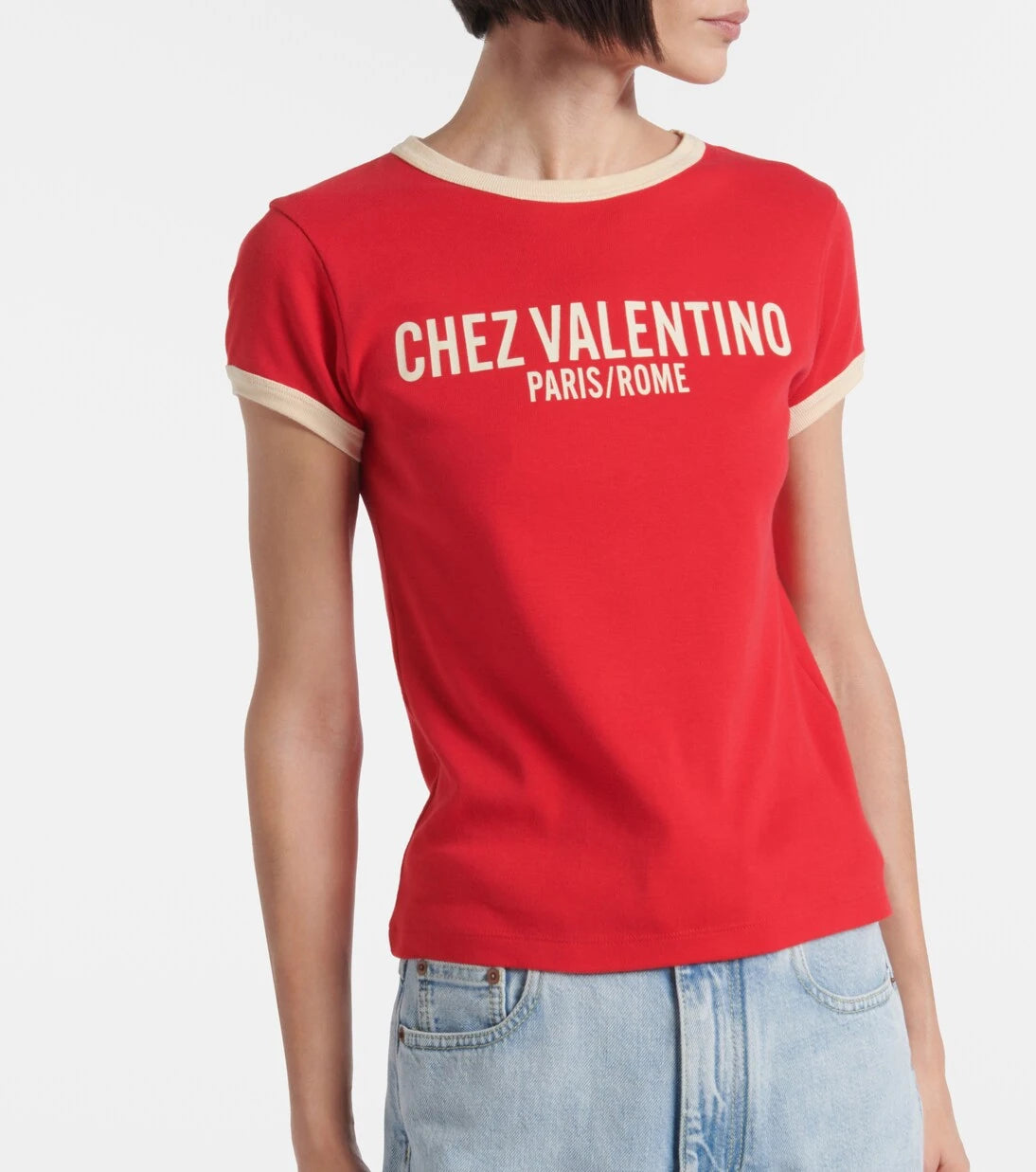 Valentino - Printed cotton jersey T-shirt