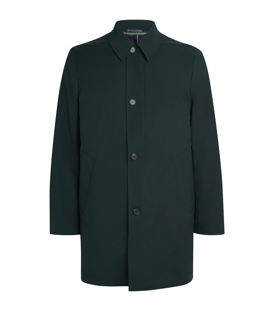 Paul Smith Green Wool Mac with Gilet