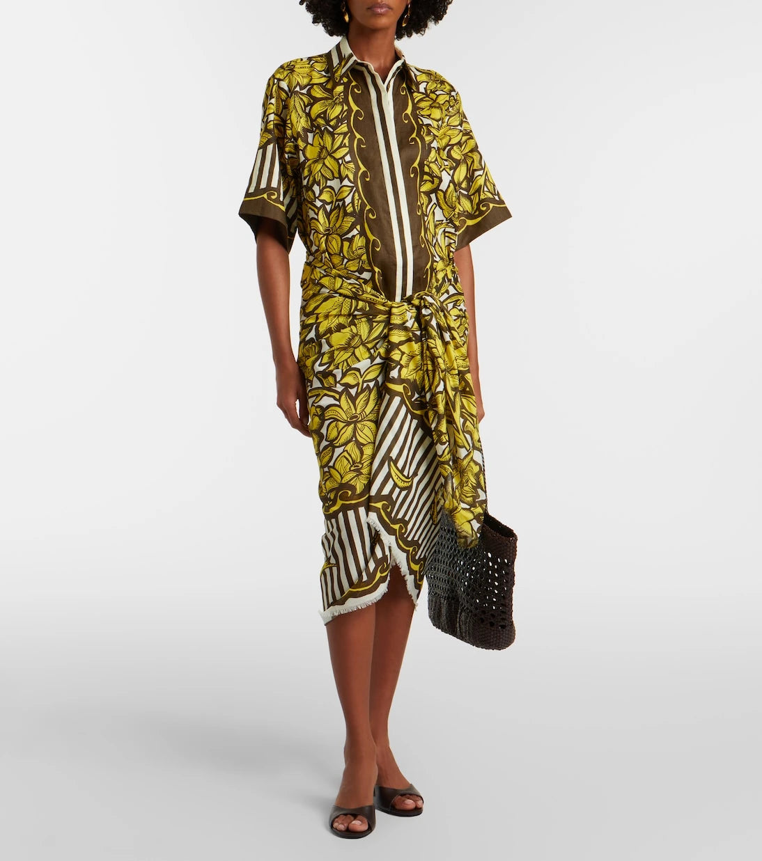 Alémais - Mona floral cotton beach cover-up