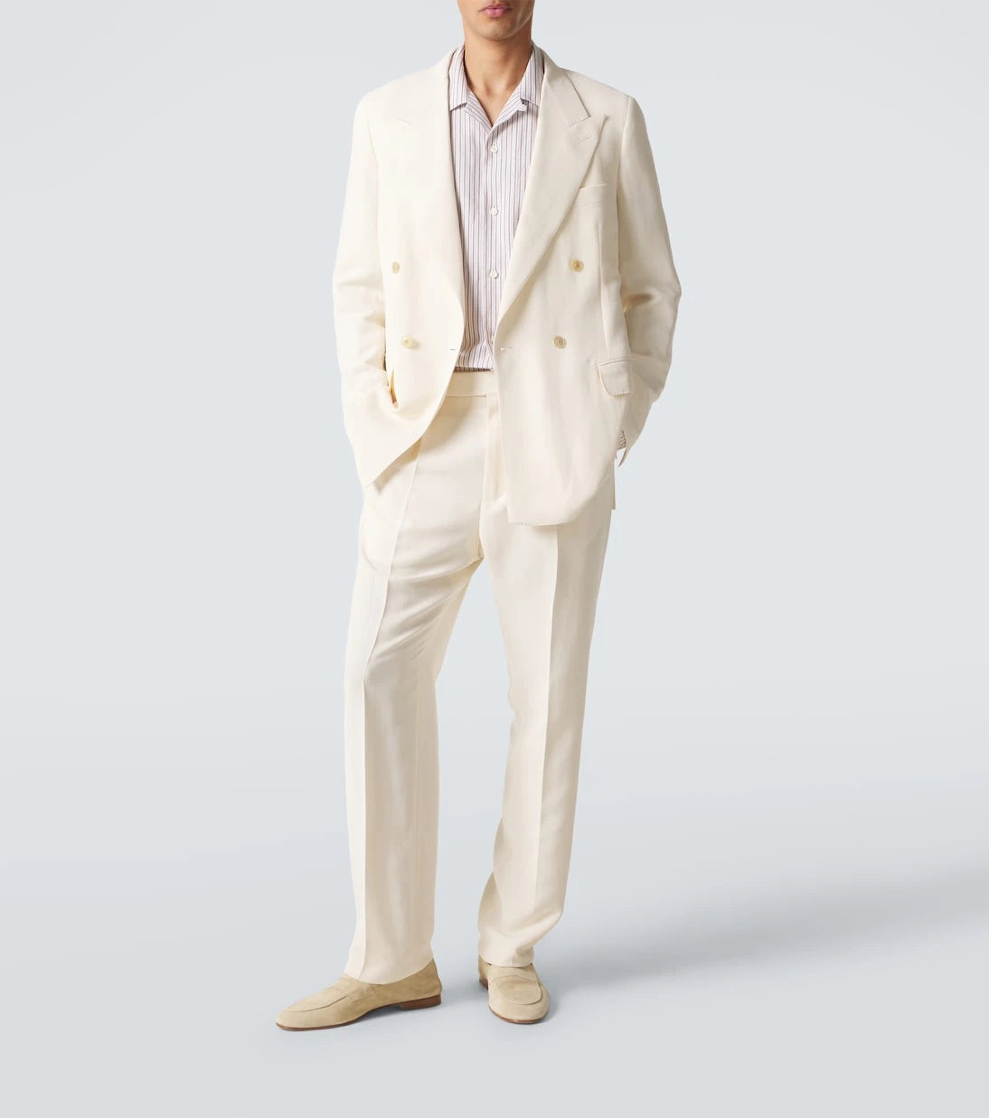 Umit Benan - Pietro silk and cotton-blend suit pants