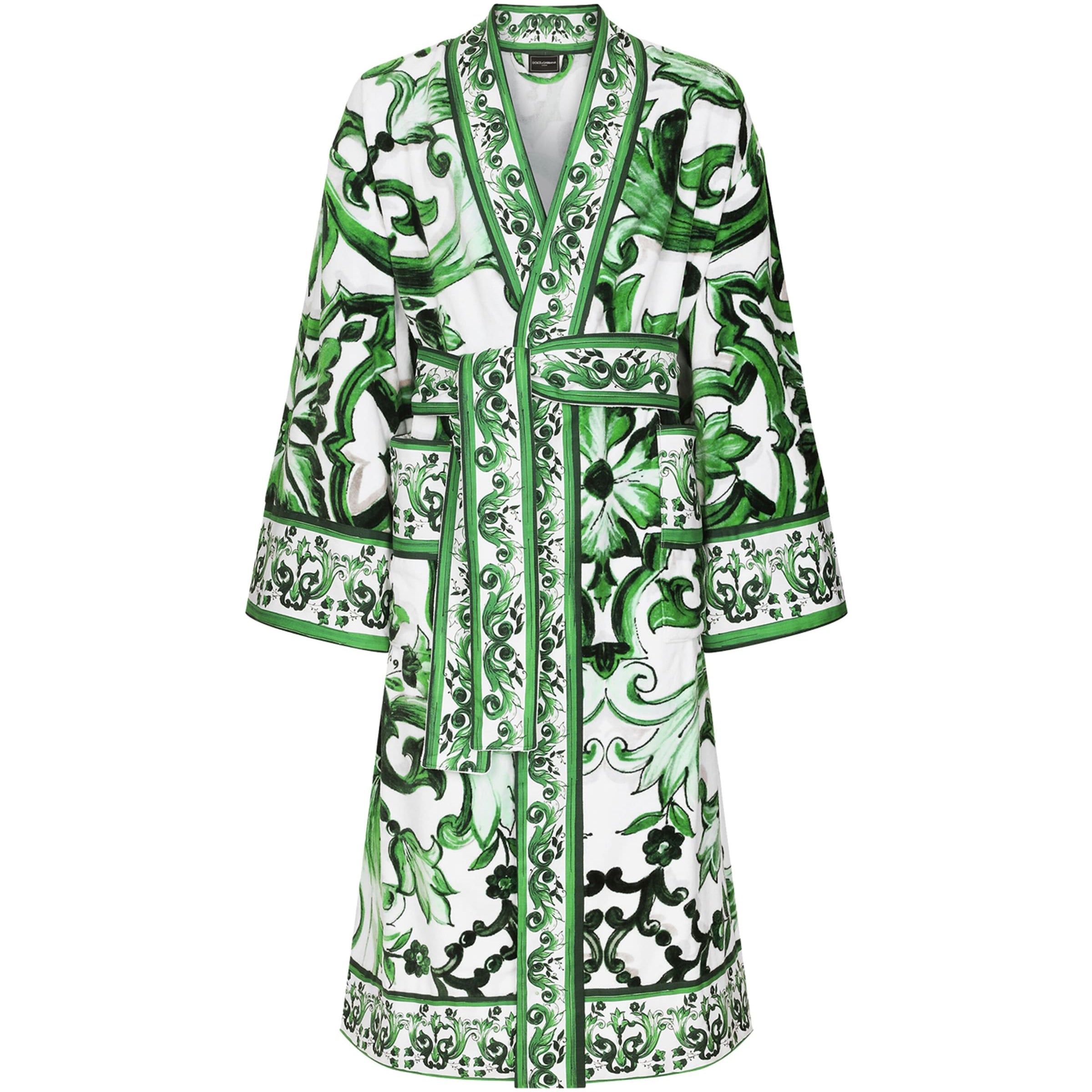 Dolce & Gabbana Casa Multi Terry Cotton DG Logo Robe