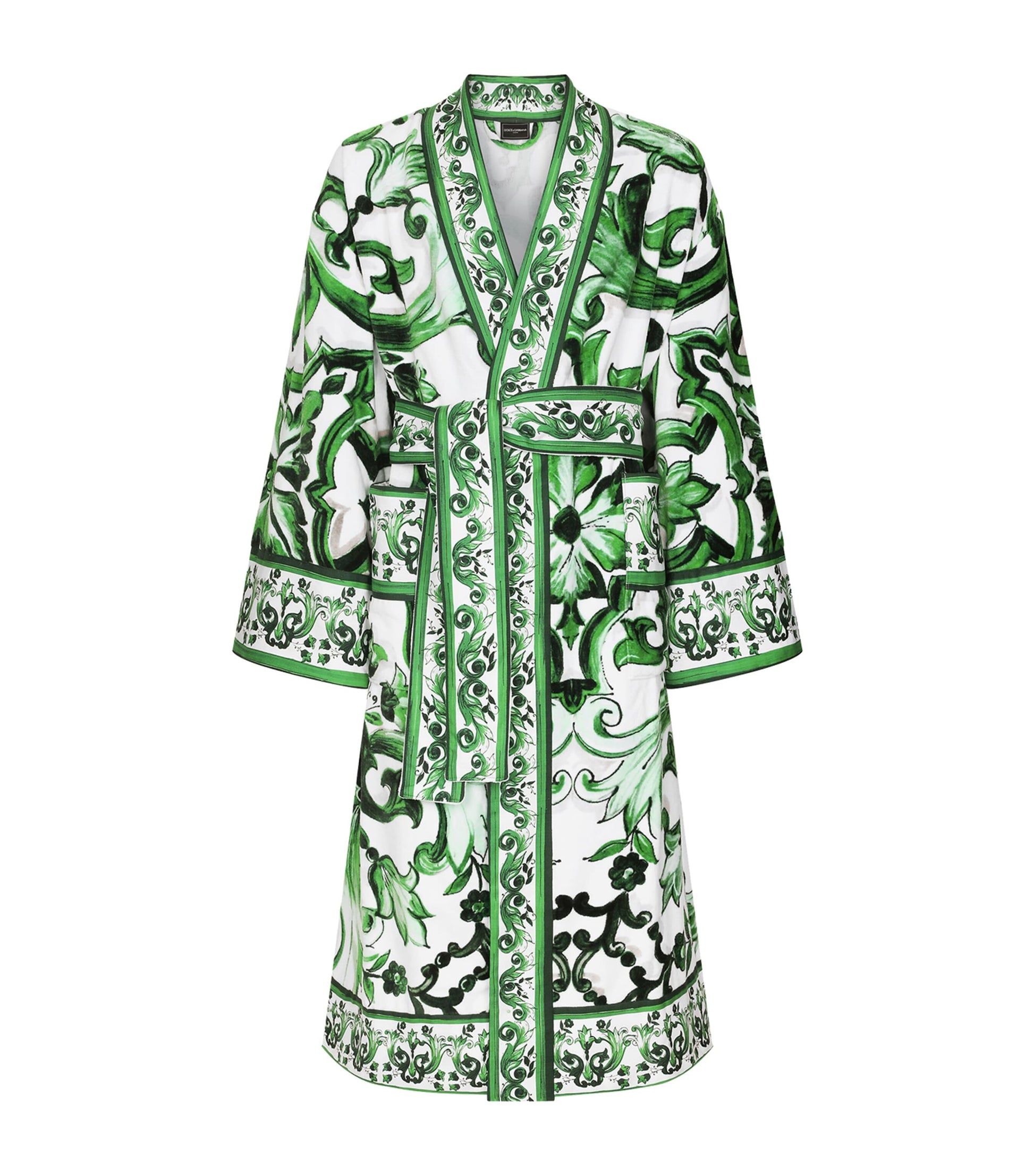 Dolce & Gabbana Casa Multi Terry Cotton DG Logo Robe