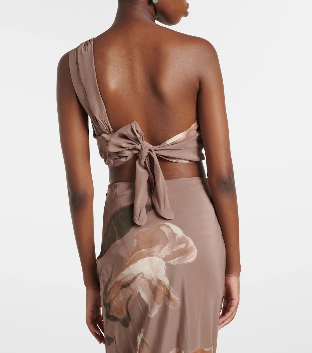 SIR - Azaliea floral silk crop top