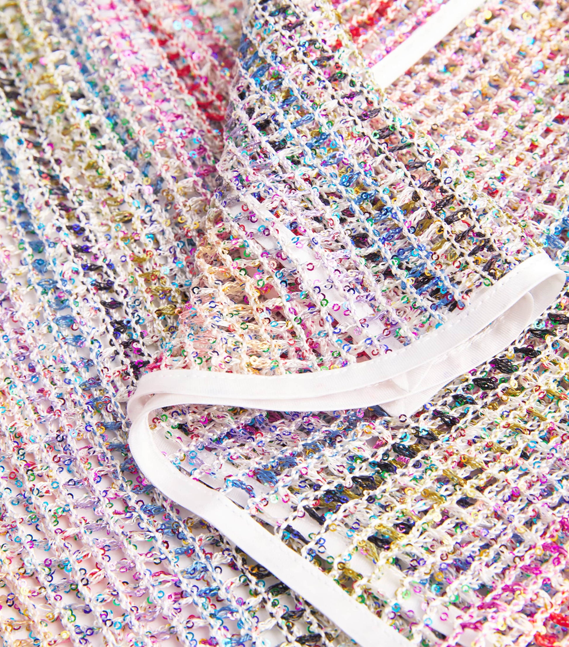 Missoni Multi Open-Knit Sequinned Mini Skirt