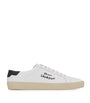 White Leather Court Classic Low-Top Sneakers