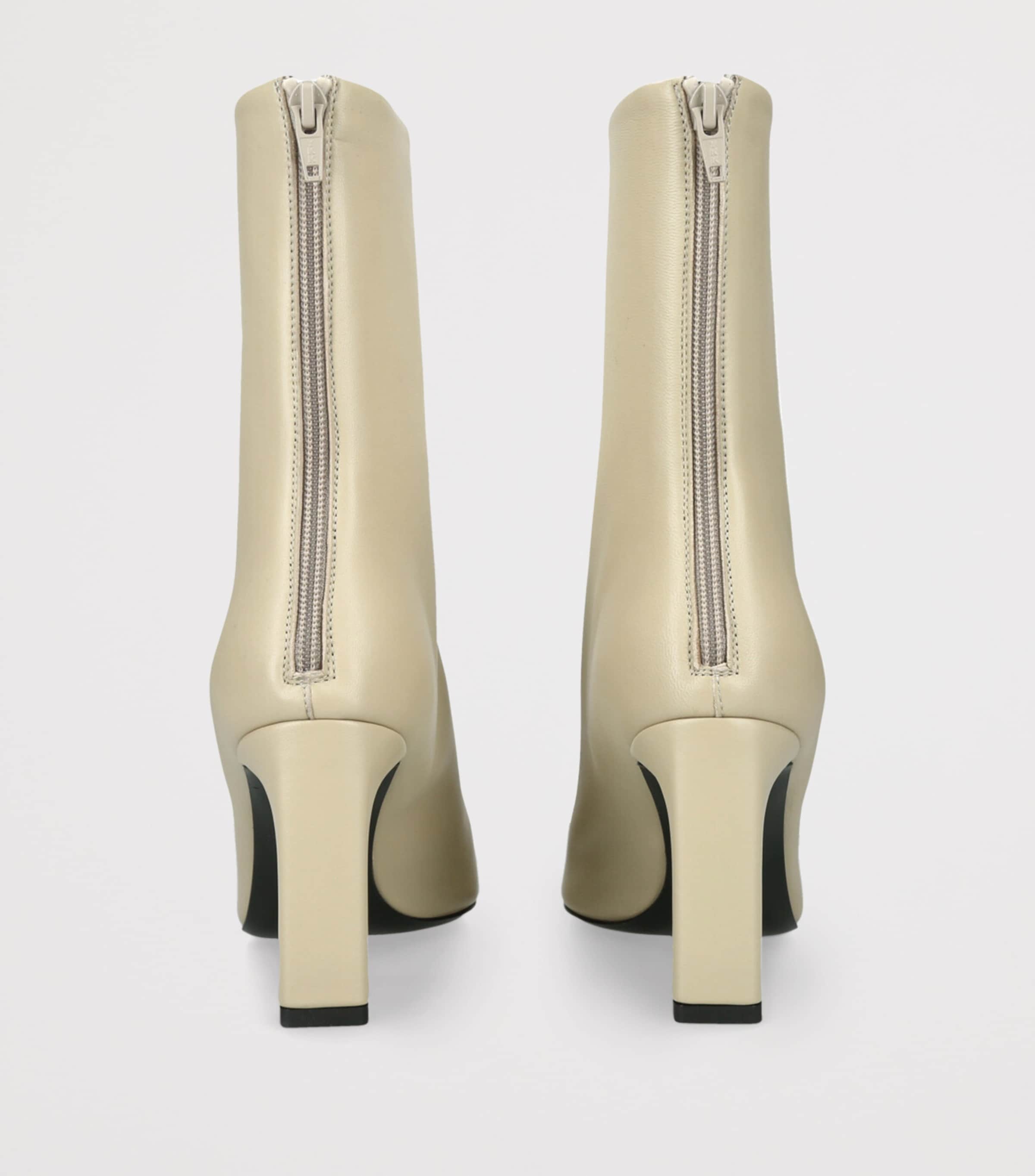 Ivory Nappa Ankle Boots 85