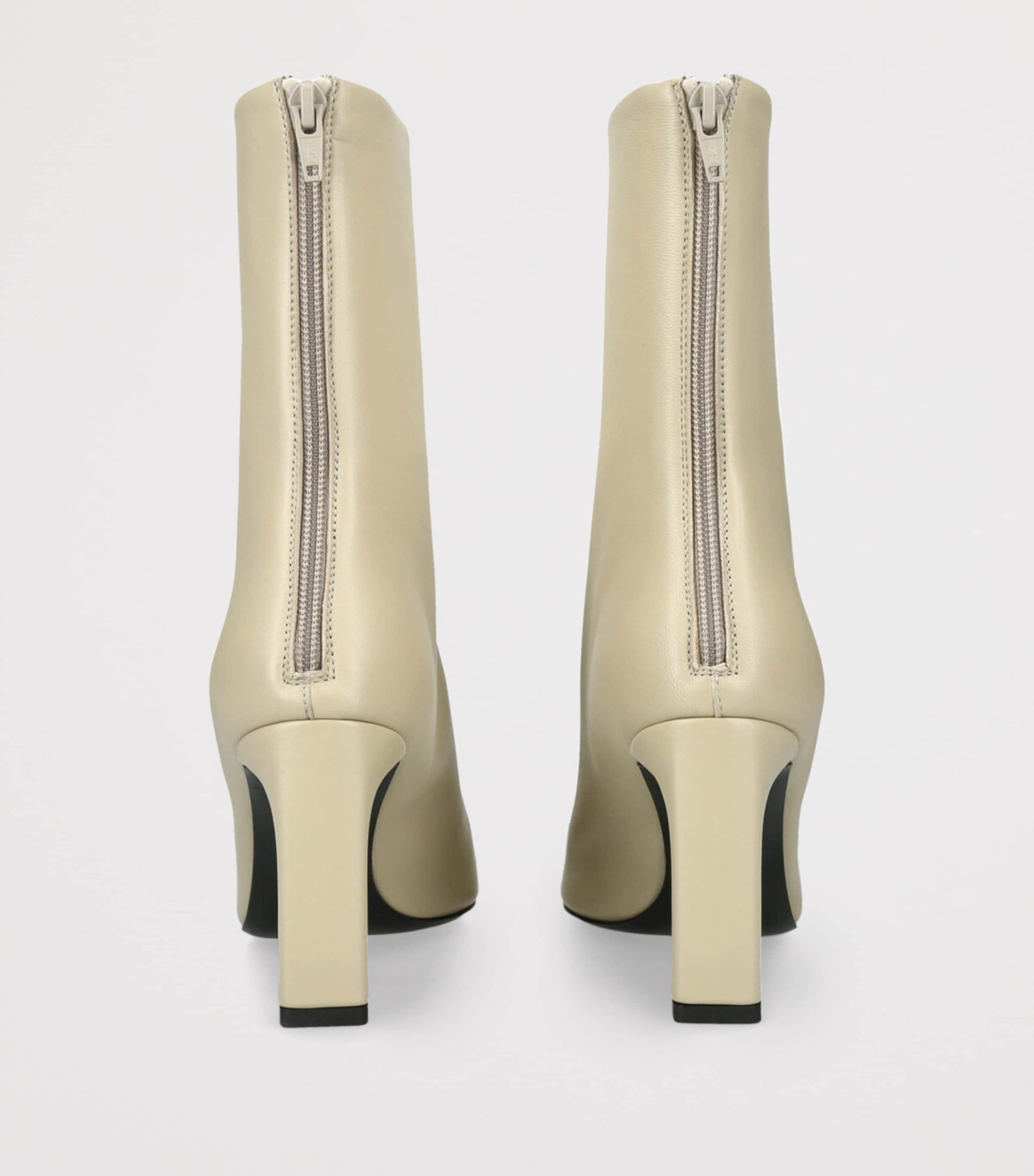 Ivory Nappa Ankle Boots 85