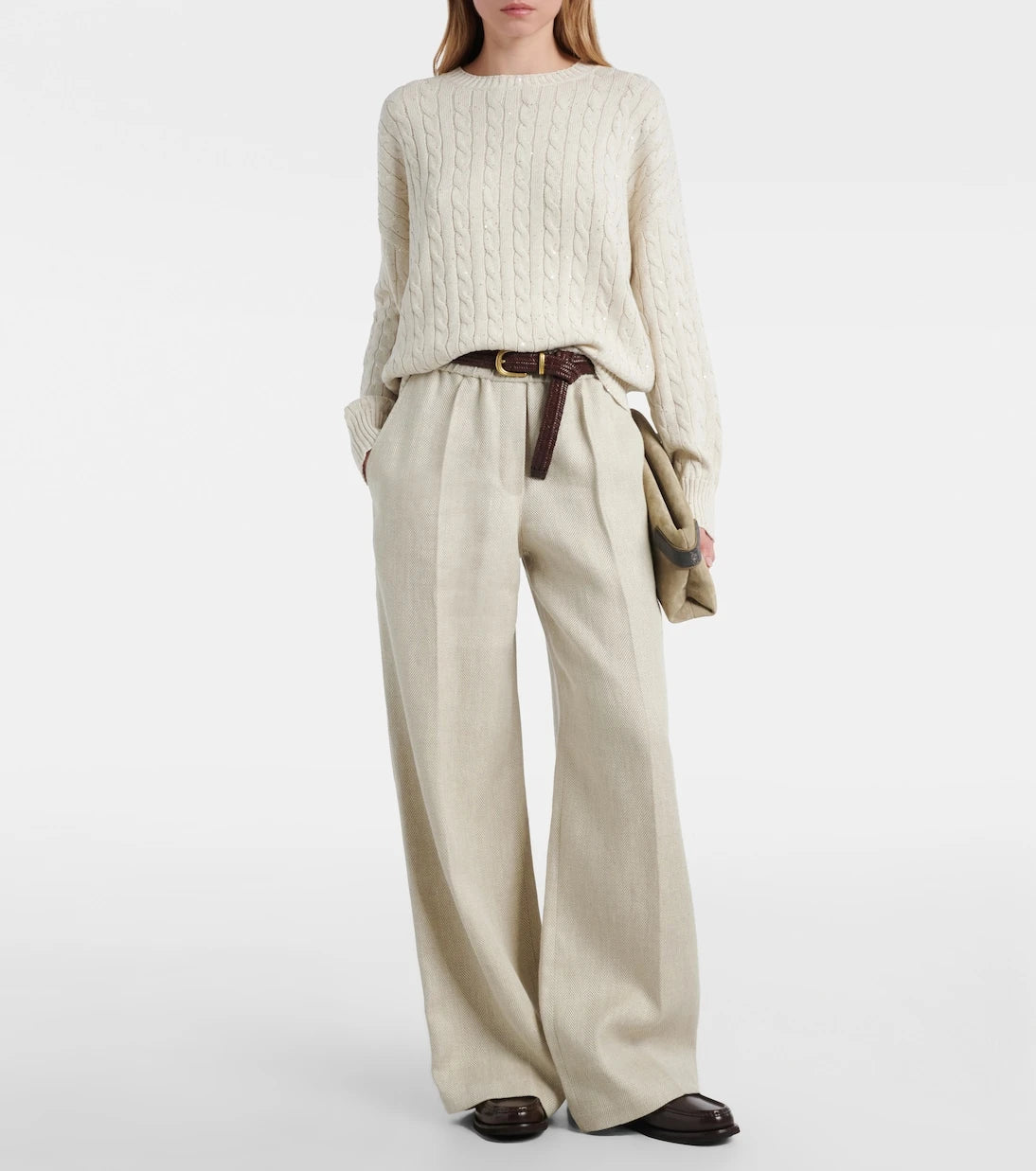 Brunello Cucinelli - Sequined cotton-blend sweater
