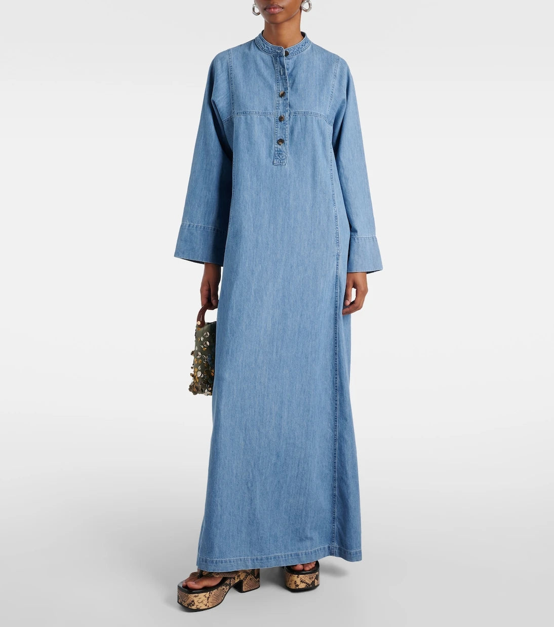 Dries Van Noten - Denim maxi dress