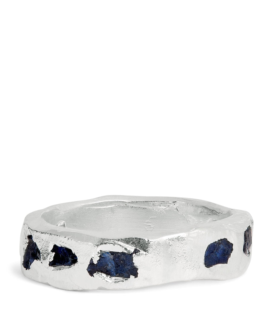 Sterling Silver and Sapphire Ring